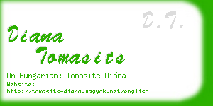diana tomasits business card