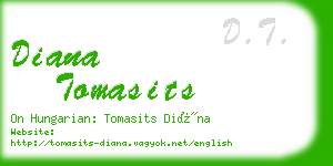 diana tomasits business card